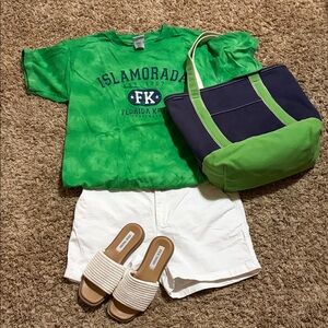 Women’s Green Florida Keys T-Shirt Size L